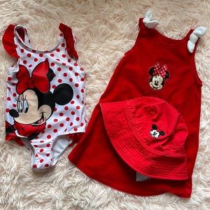 Minnie Mouse swim bundle! Size 18 months
